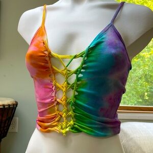 RARE Strappy Tie Dye Tank Top XS/S